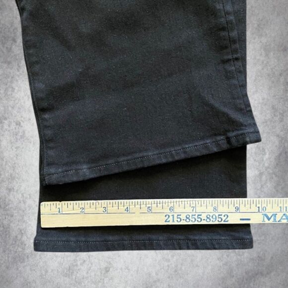 Madewell Jeans Black Mid Rise Kick Out Stretch Denim Womens Size 34 (tag 32) NEW - Picture 15 of 15